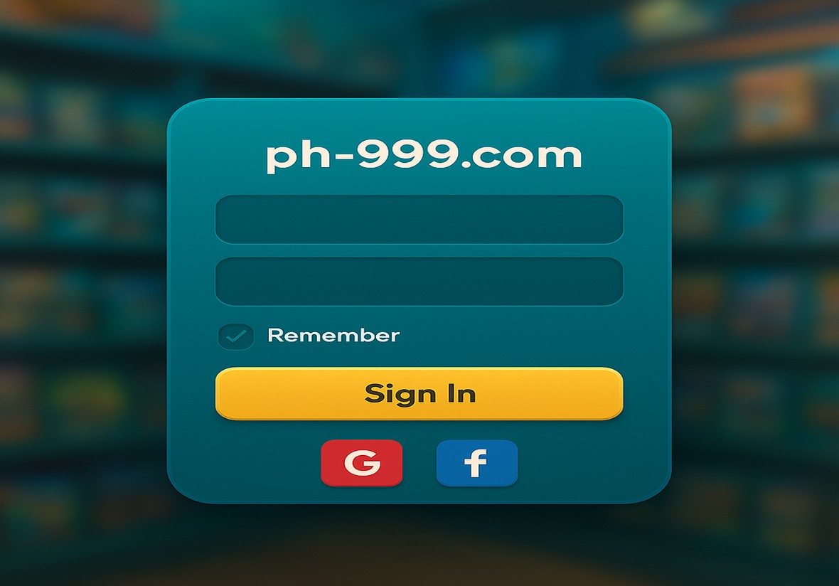 PH999 লগইন পৃষ্ঠা